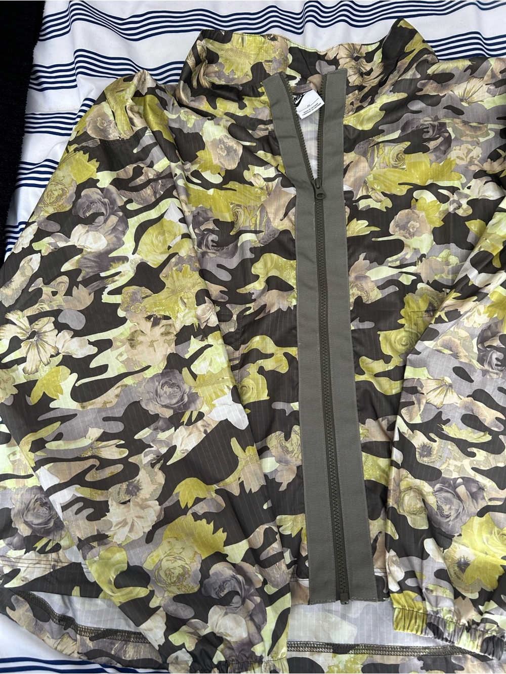 Nike-Women’s Olive Floral Camo Lightweight Jacket